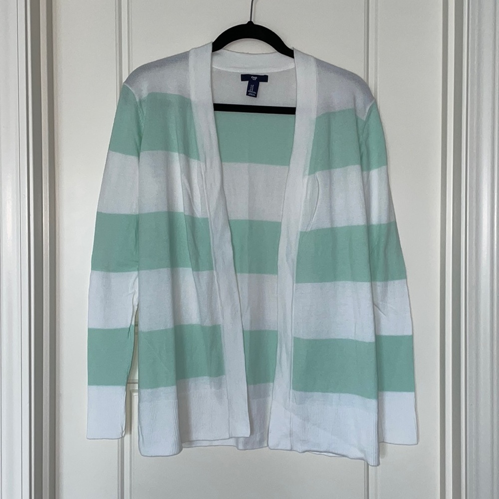Gap striped cardigan sweater